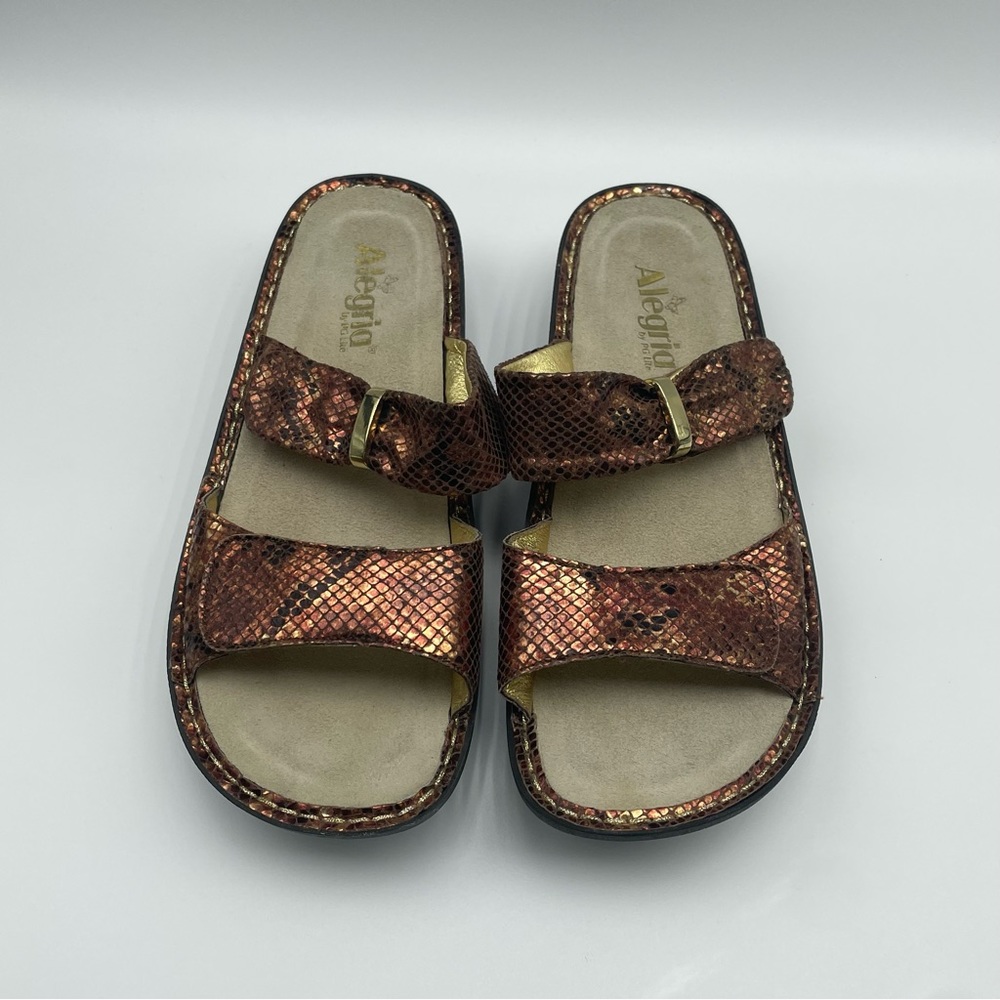 Alegria Karmen Riches Kar-742 Leather Wedge Sandals Size 9 - Picture 11 of 14